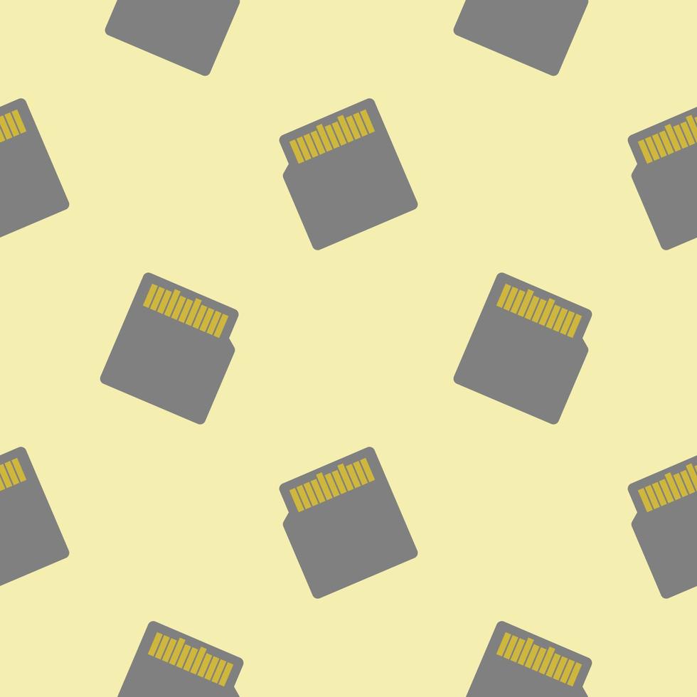 memory card or sd cardseamless pattern vector illustration