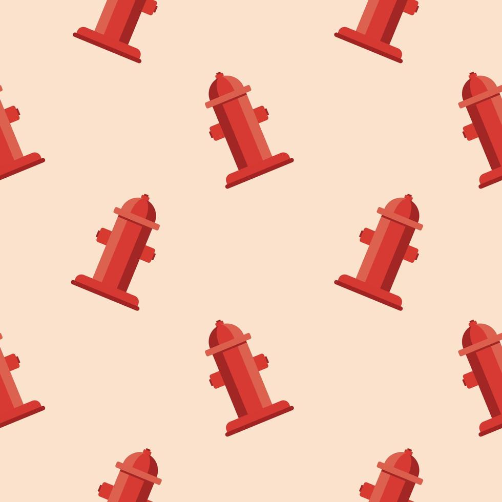 water hydrant seamless pattern vector illustration