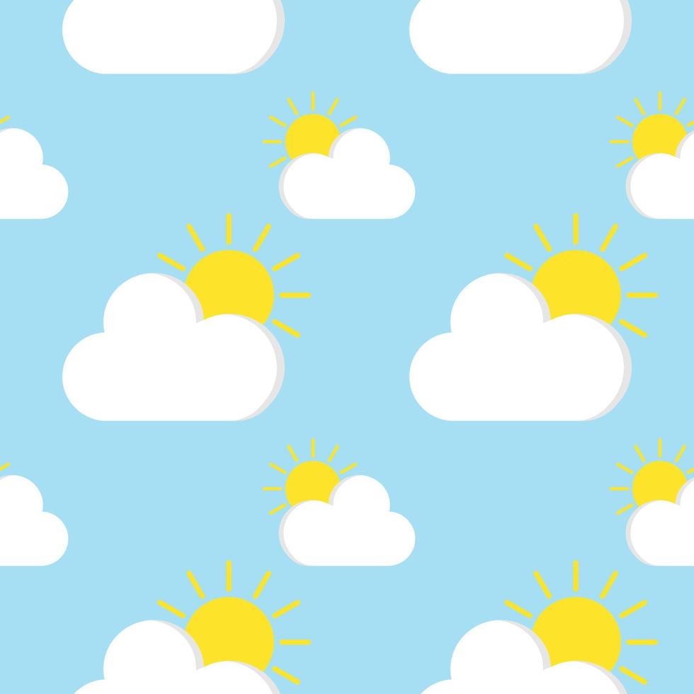 cloud seamless pattern vector illustration