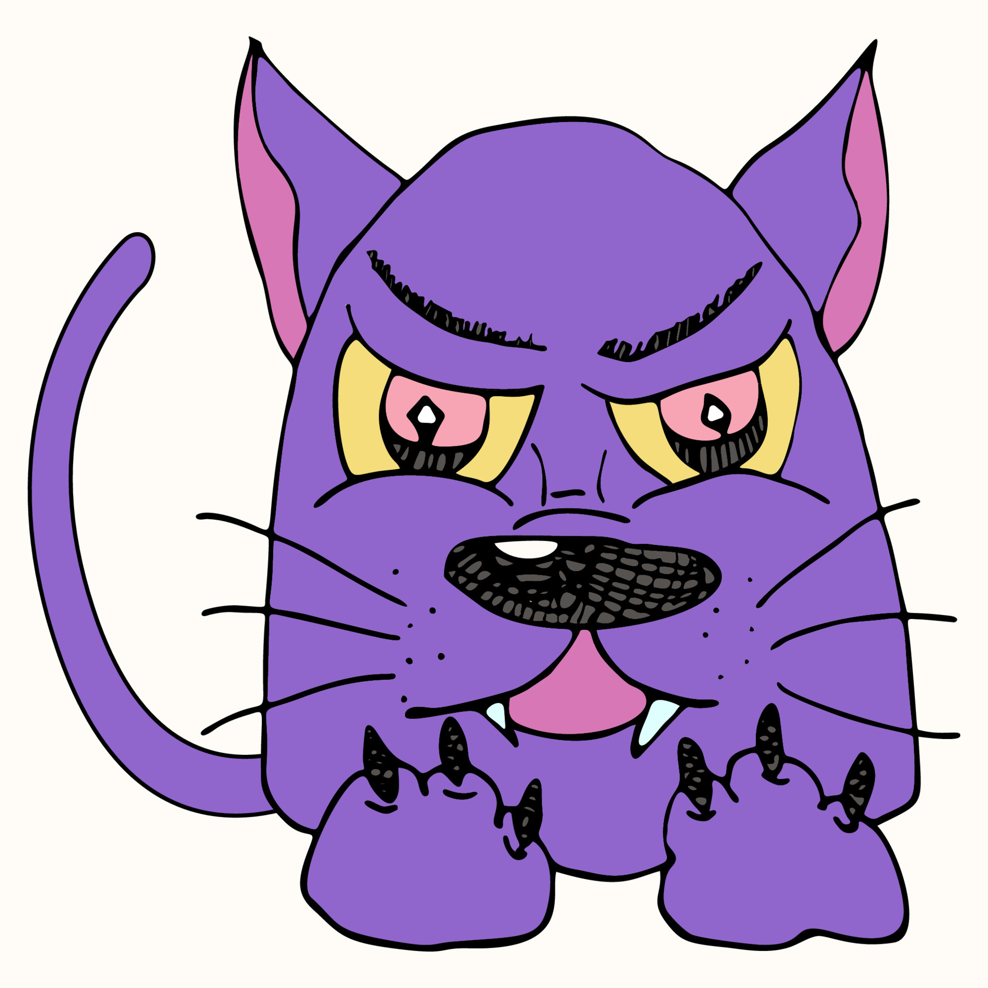 Displeased and angry cat character drawn with marker. Cartoon character, imitation of a child s drawing. 7062935 Vector Art at Vecteezy Displeased and angry cat character drawn with marker. Cartoon character, imitation of a child s drawing. 7062935 Vector Art at Vecteezy