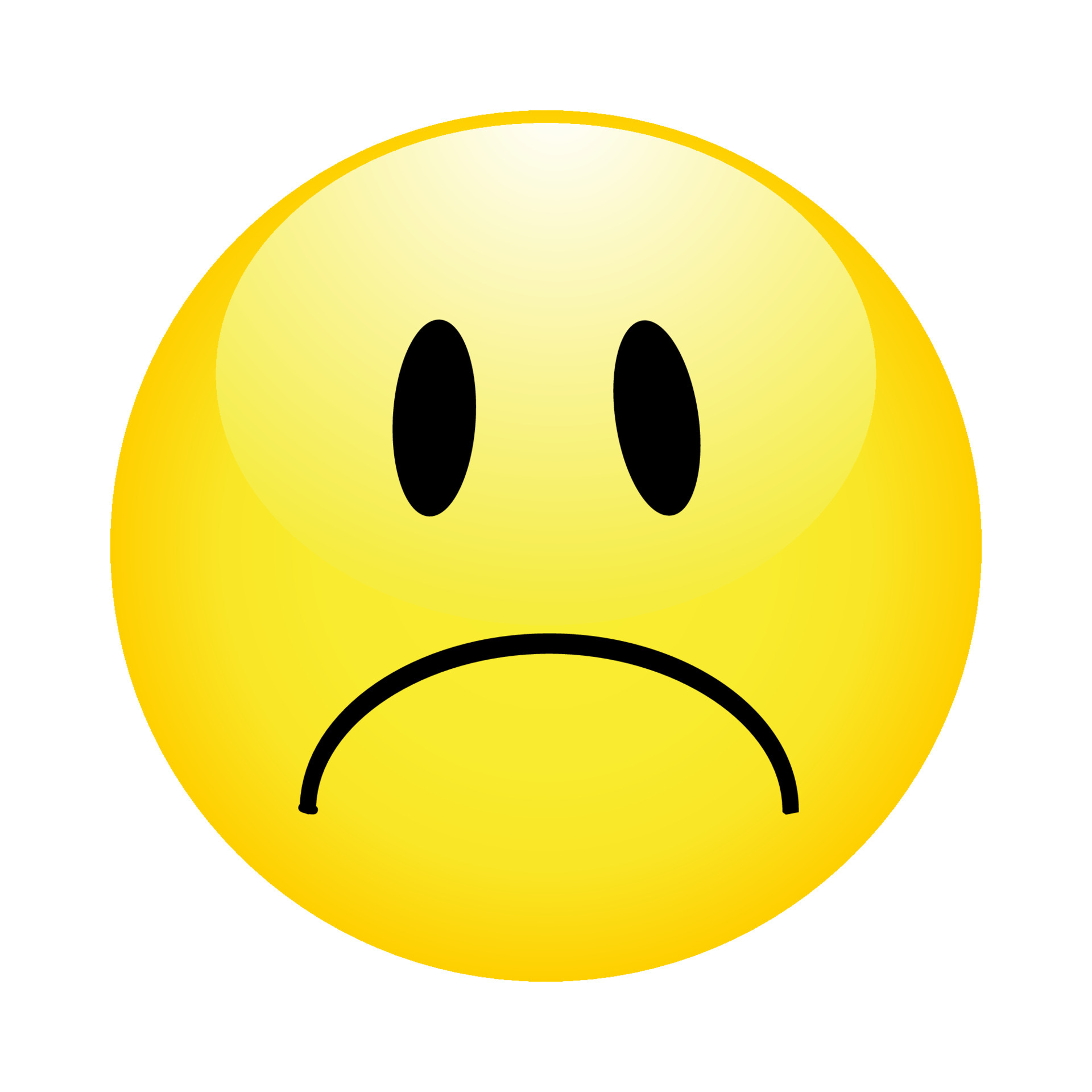 Smiley emoticons icon negative . Smile Icon in trendy flat style