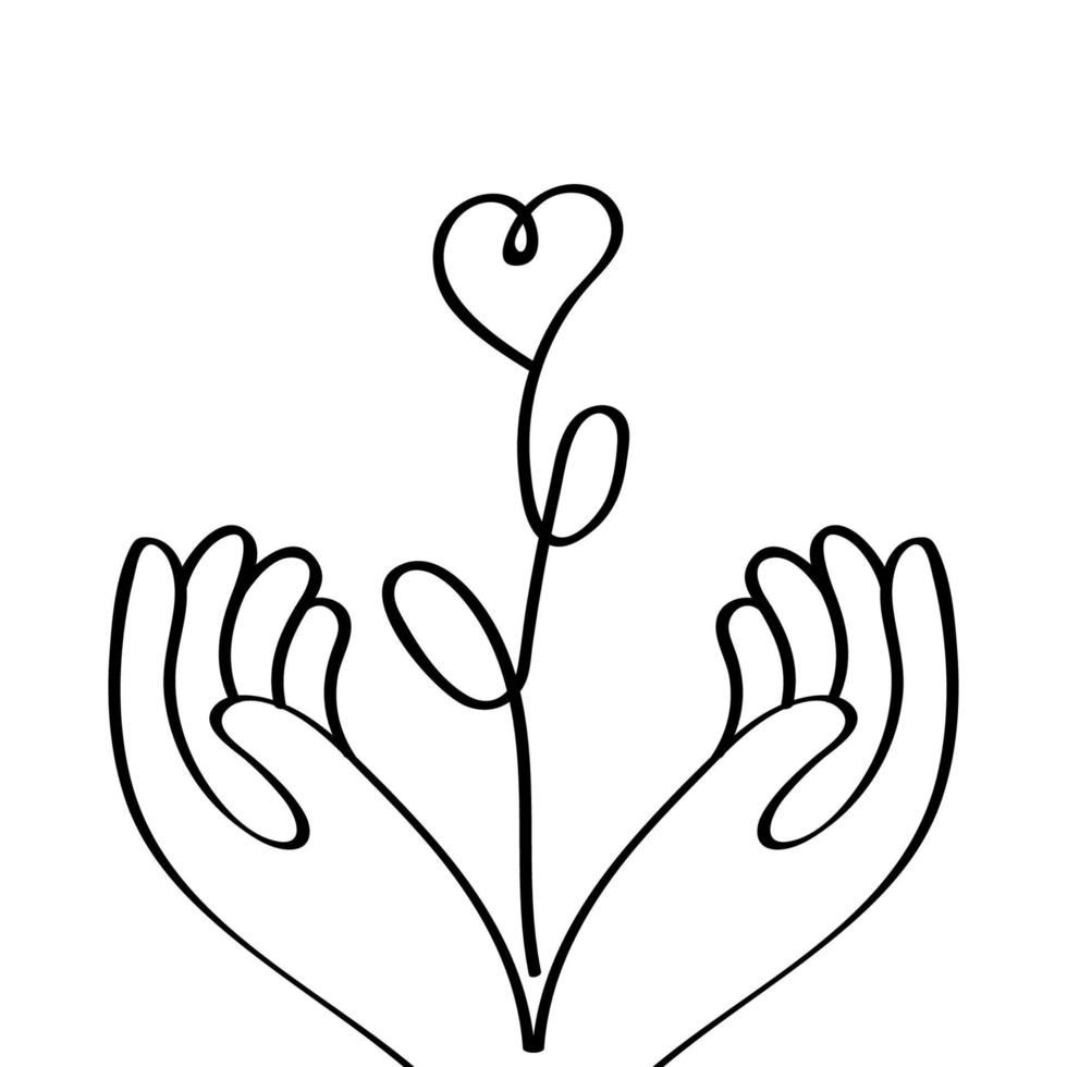 Logo on the theme of family and love vector