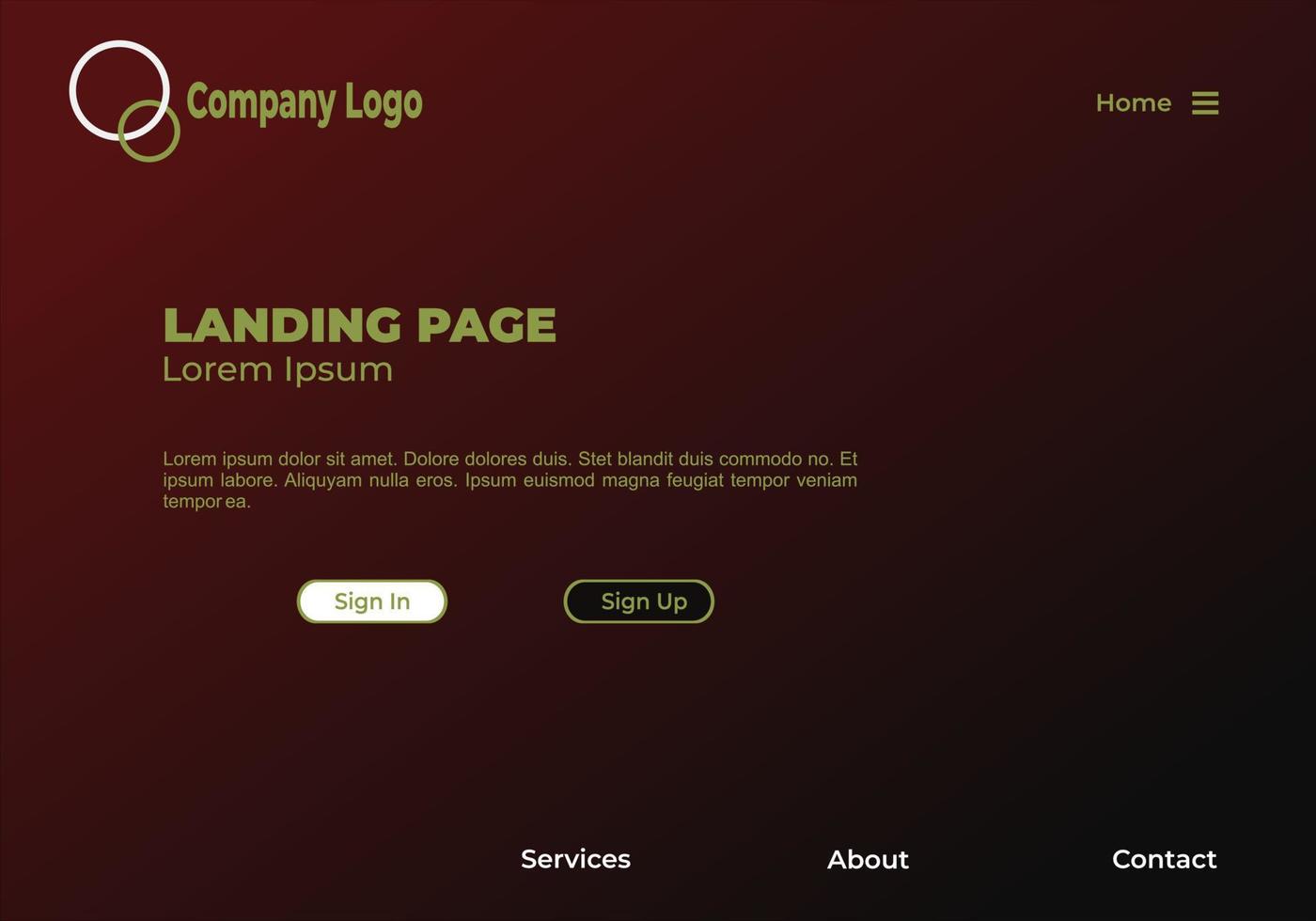 Landing Page Background vector