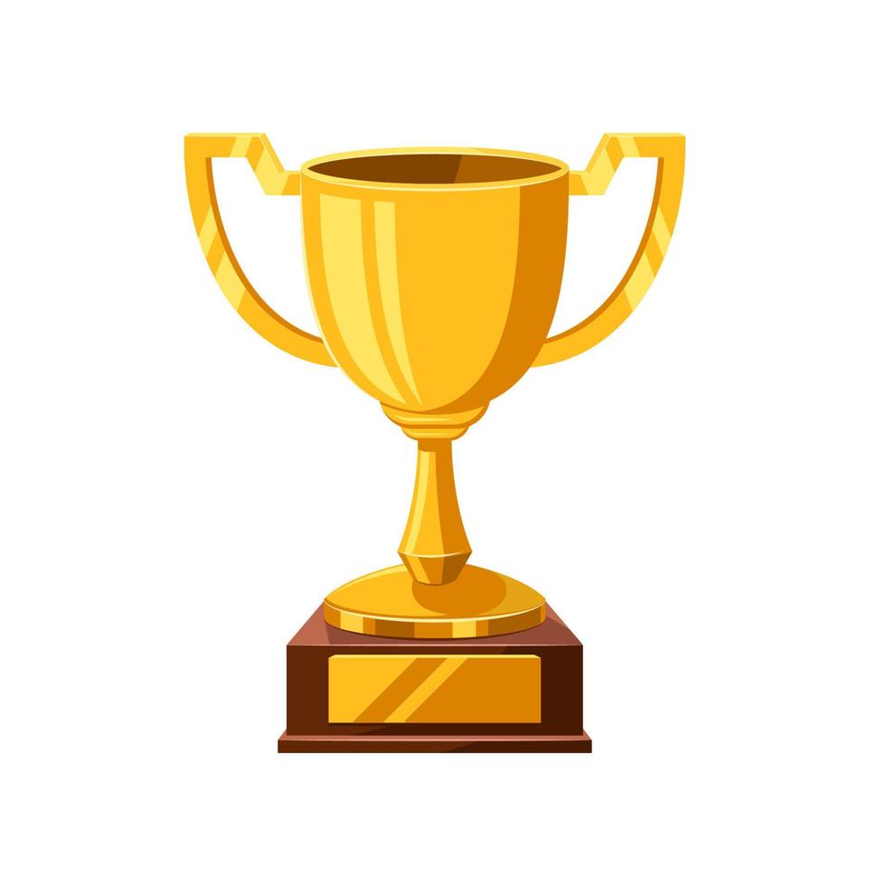 trophy vector isolated on white background