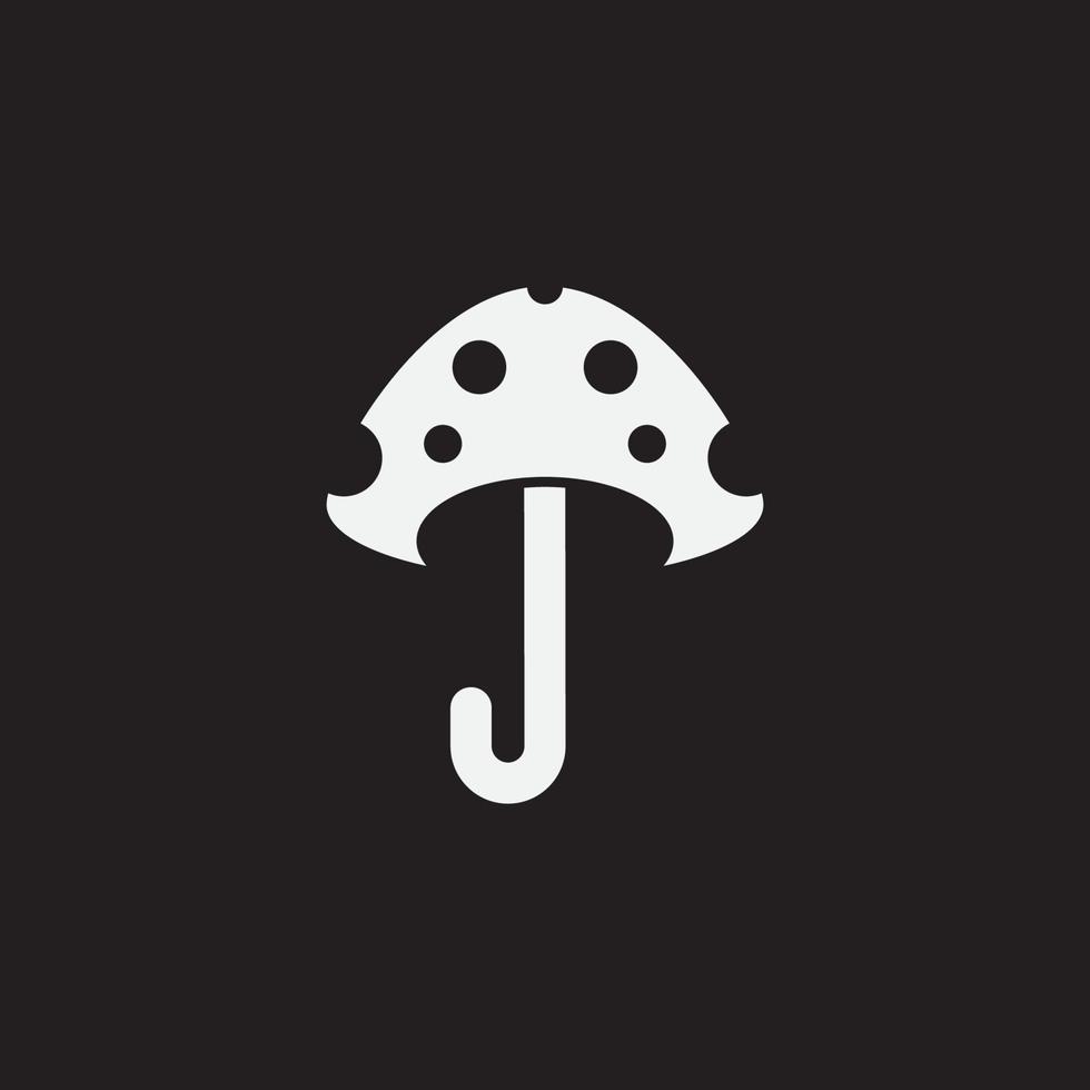 Umbrella mushroom design vector