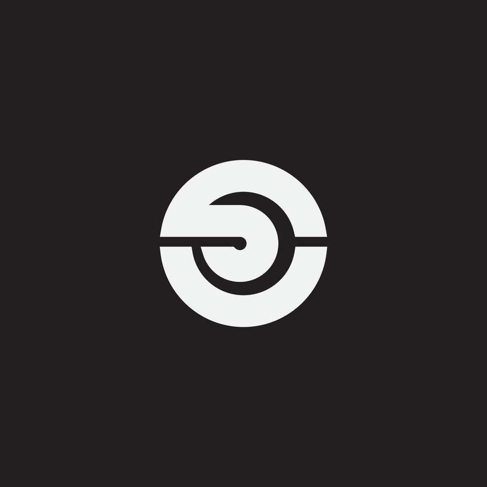 Initial letter SU monogram logo design. vector