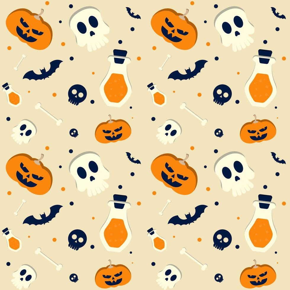 fondo abstracto de diseño de patrones de halloween. vector. vector