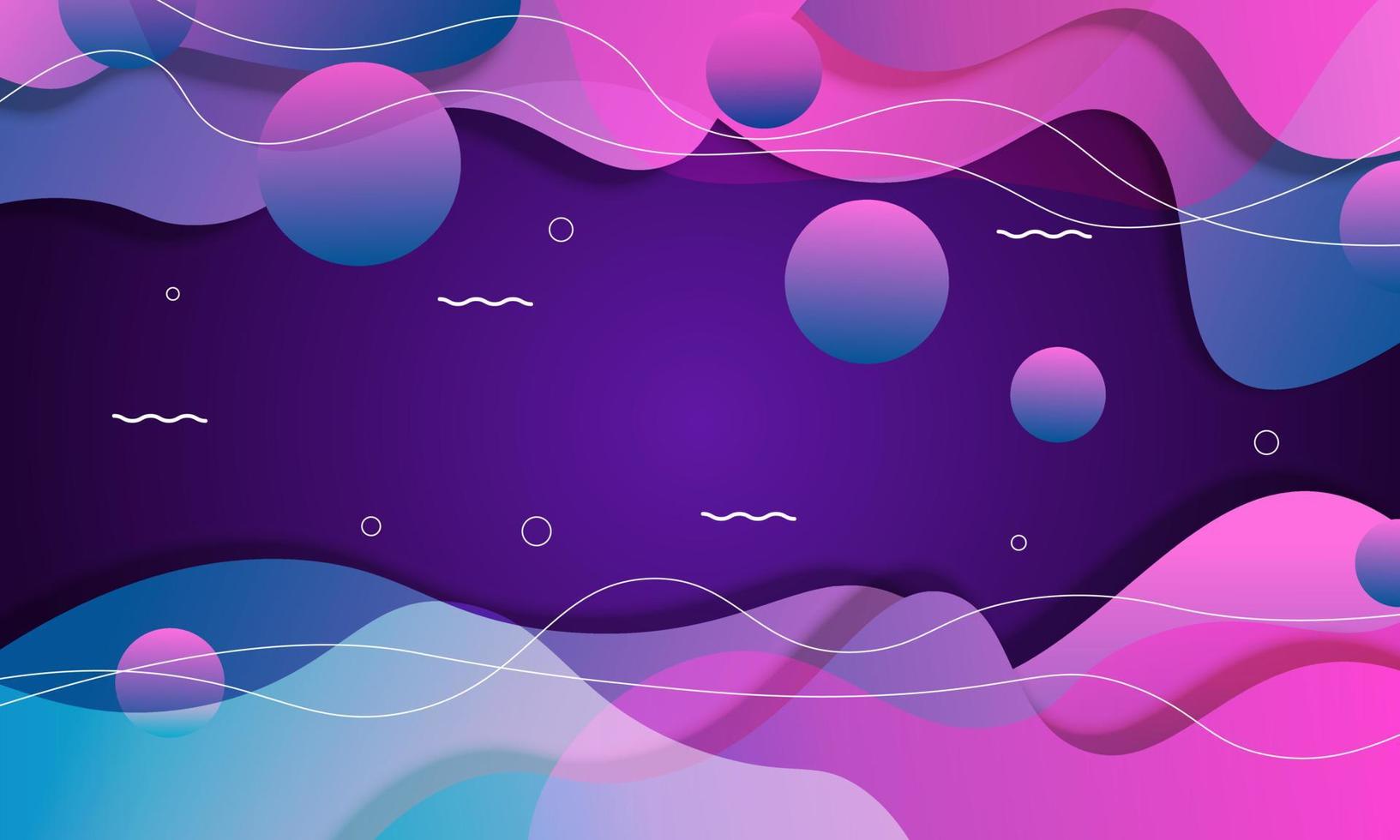 Abstract gradient fluid elements background. vector