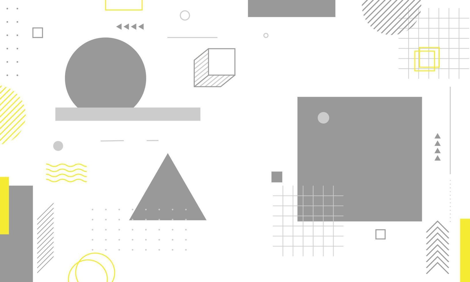 Abstract flat memphis background. vector