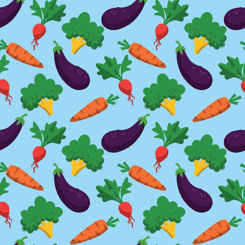 Hand drawn world food safety day seamless pattern. vector