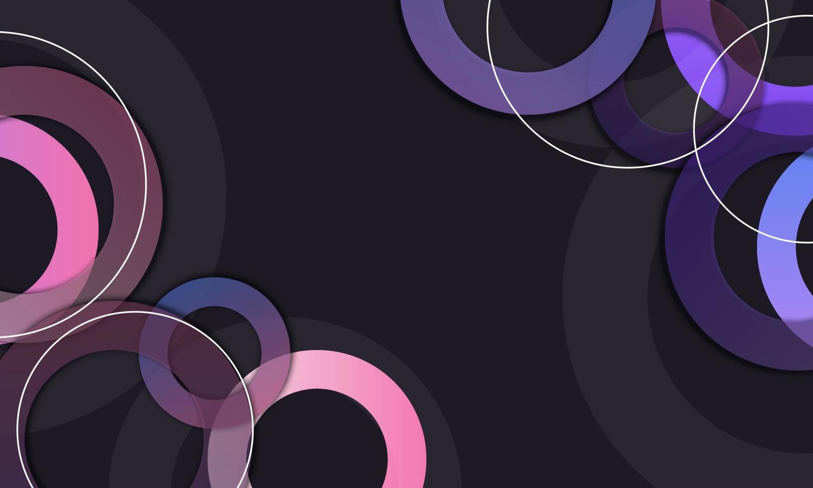 Abstract gradient circle banner background. Vector. vector