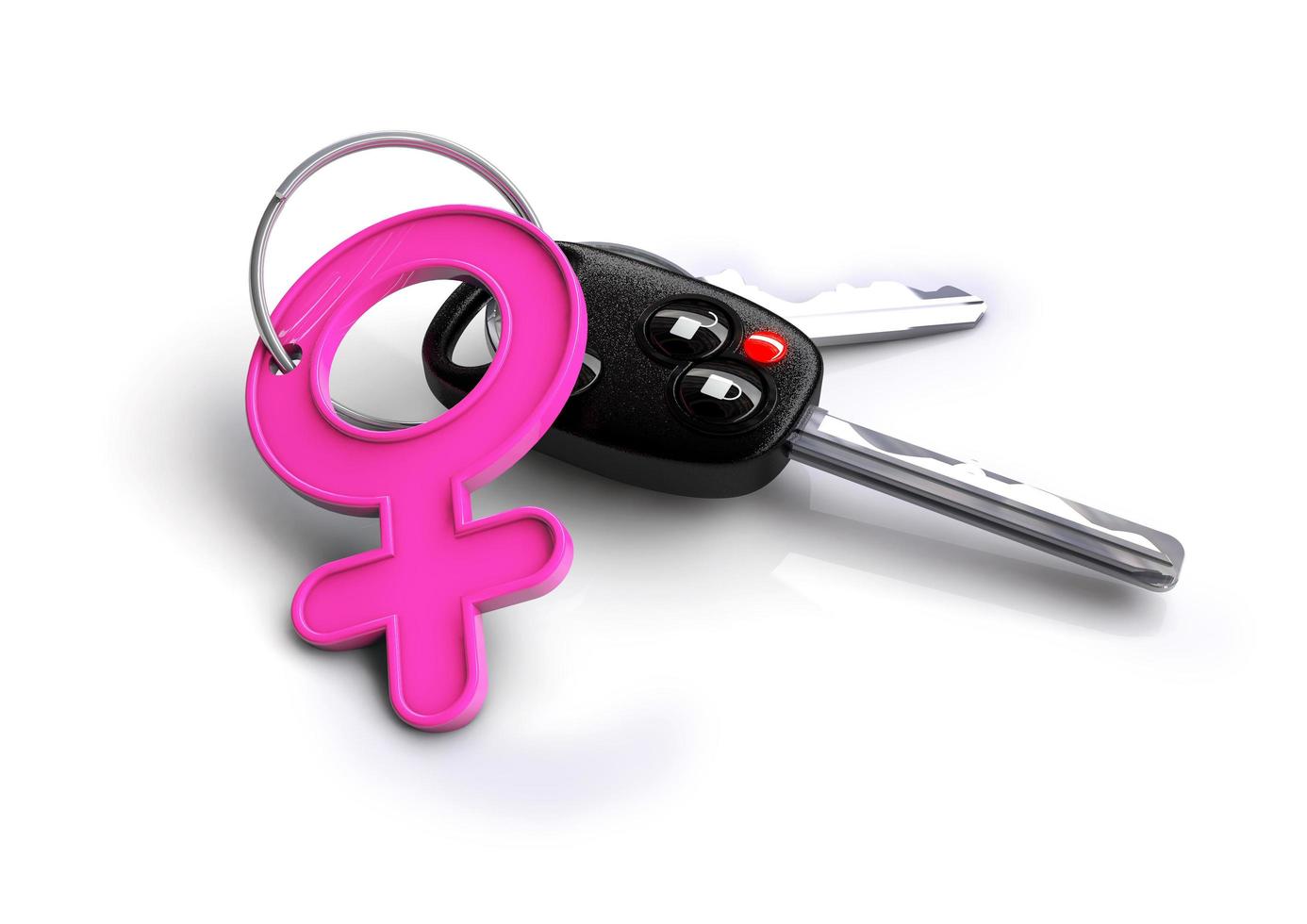 Gender Icons on Car Key Ring photo