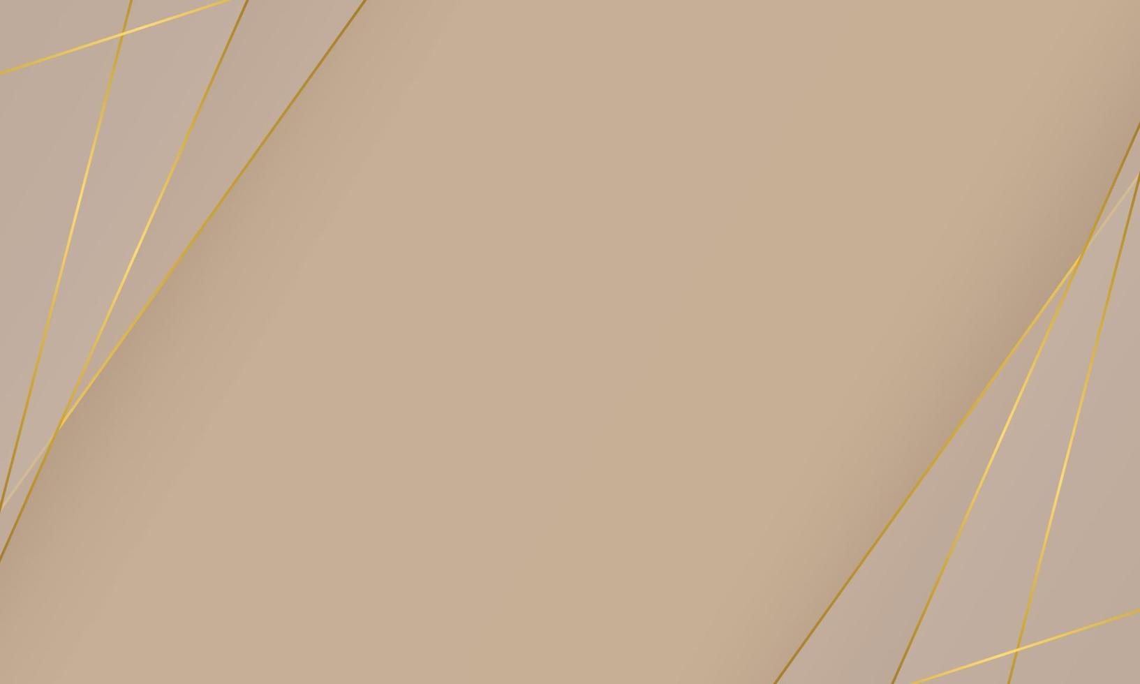 Abstract golden lines with empty space for text. vector