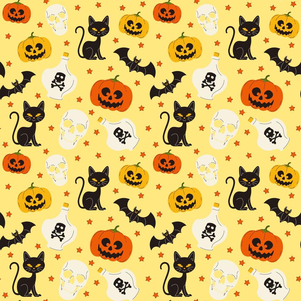Abstract halloween pattern design background. Vector. vector