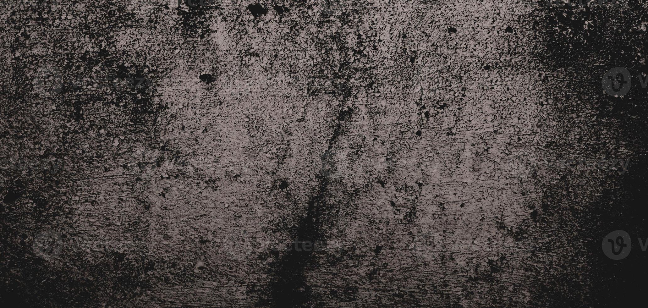 Wall full of scratches. Grungy cement texture for background, Scary dark wall.Black wall photo