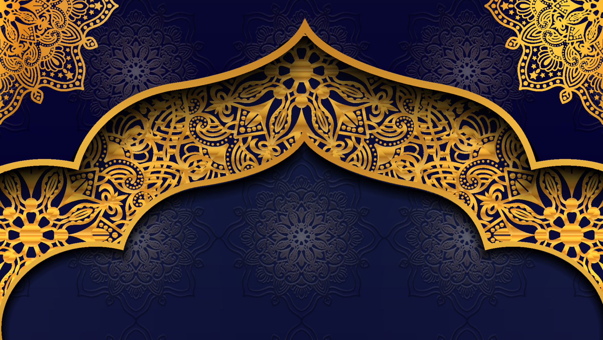 Eid Mubarak and Ramadan kareem islamic background with element ...
