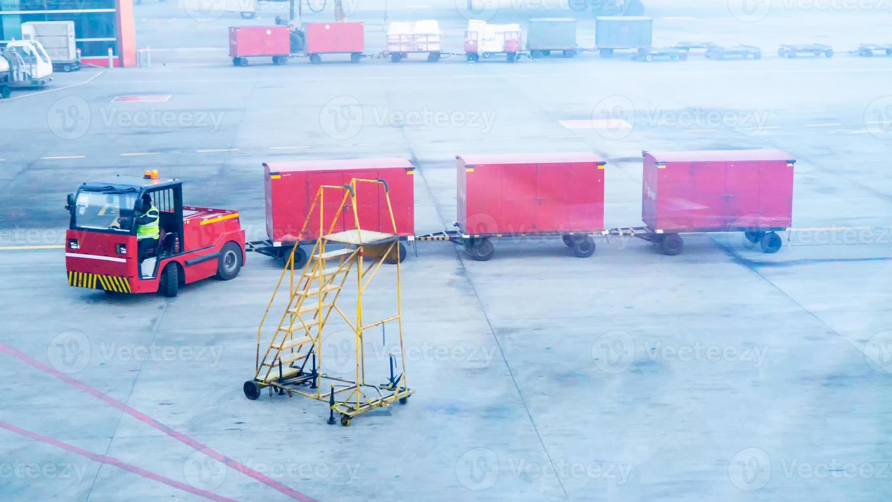 Container loading in a Cargo freight ship with industrial crane. Container ship in import and export business logistic company. Industry and Transportation concept. photo