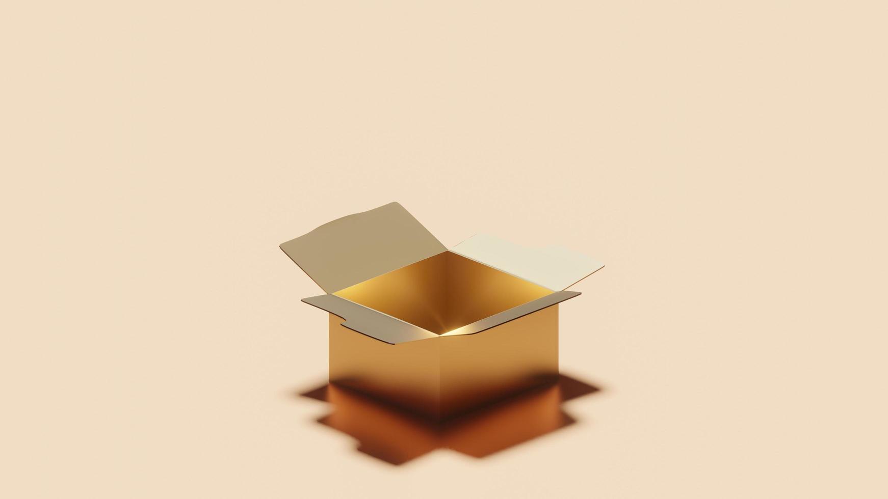 opened cardboard box photo