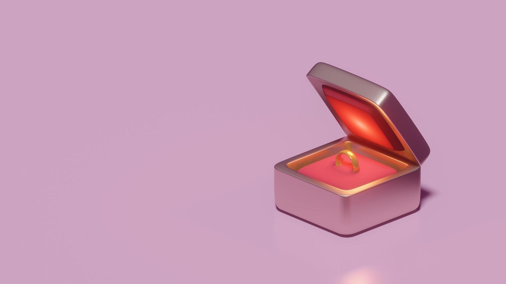 wedding ring in red box photo