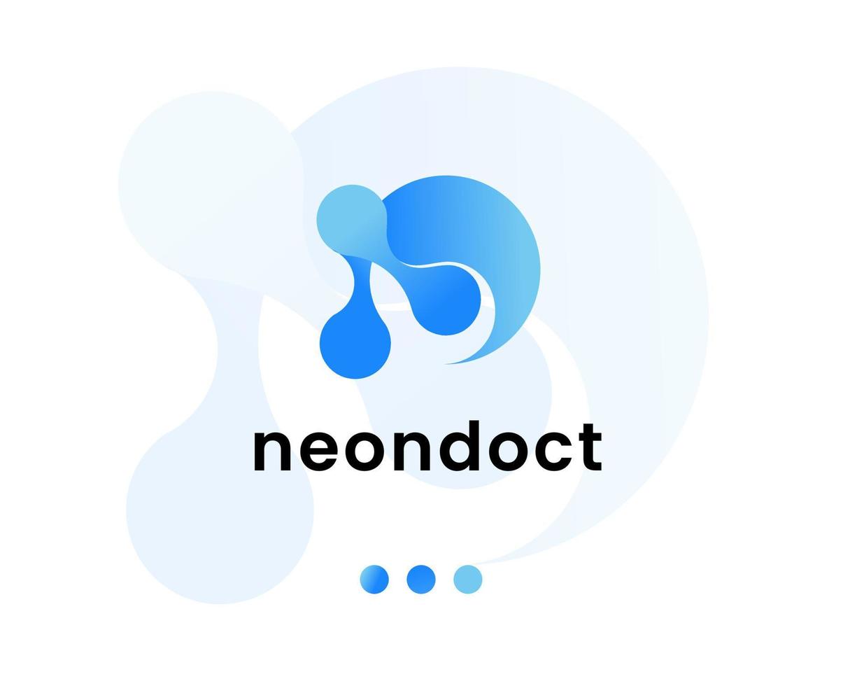 letter d and n logo design template vector
