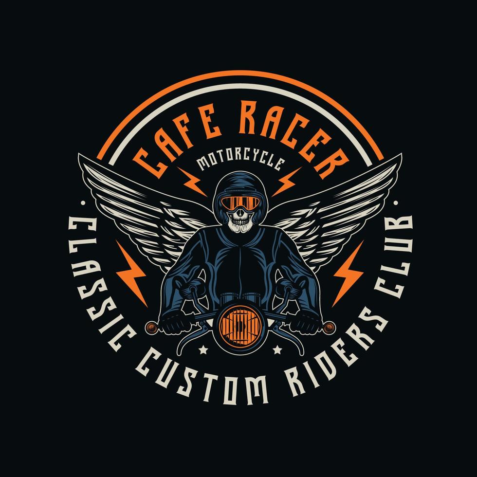 Vintage Custom Motorcycle Vintage Badge vector