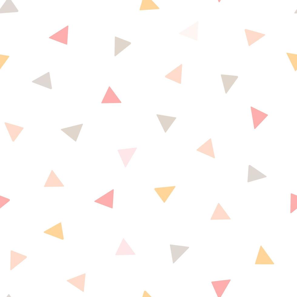 Abstract minimalistic pattern with triangular shapes. Contemporary print. Vector graphics.