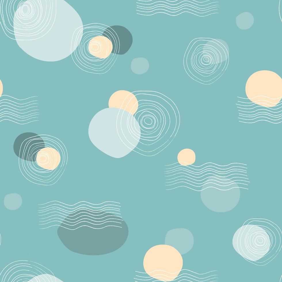 Abstract silent pattern with simple minimalistic shapes. Contemporary print. Vector graphics.