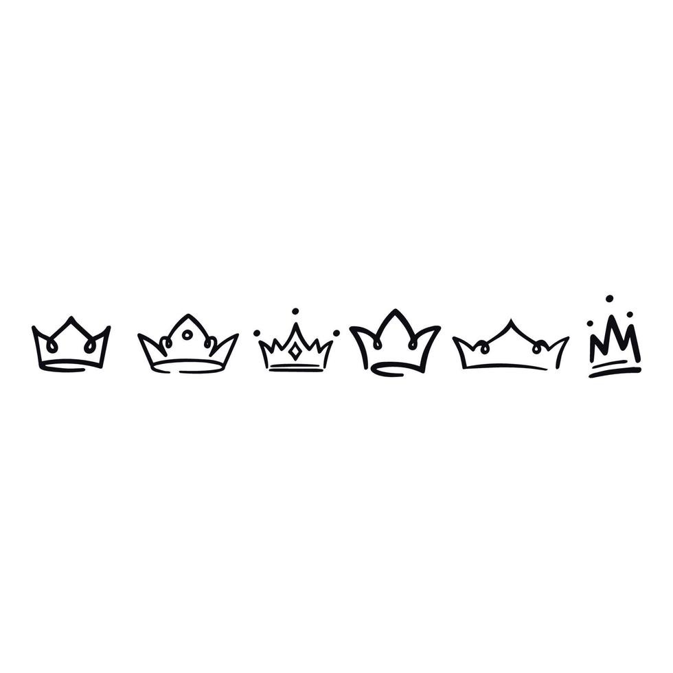 crown simple icons vector design