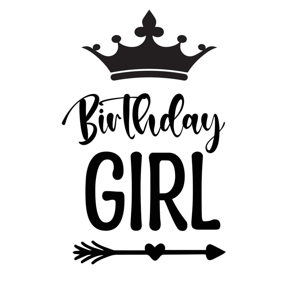 birthday girl concept vector design