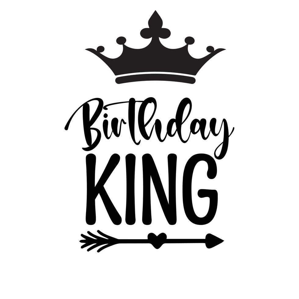 birthday king vector design