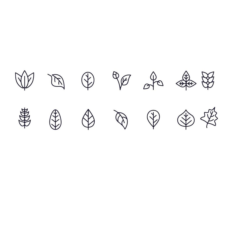 File Leaf icons vector design