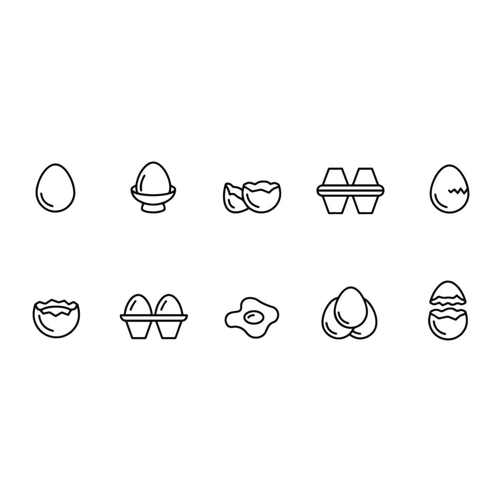 egg icons vector design