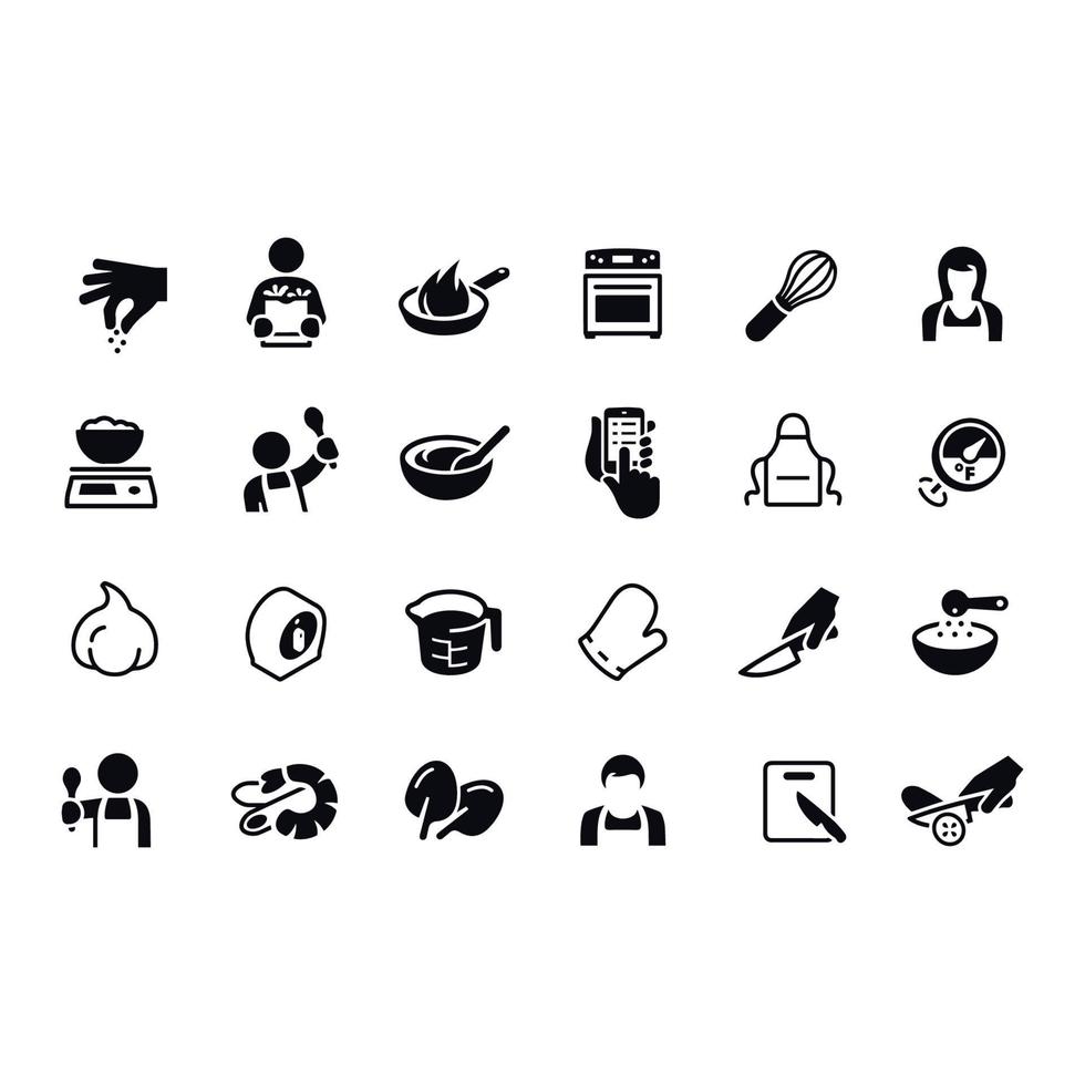 cooking icons vector design
