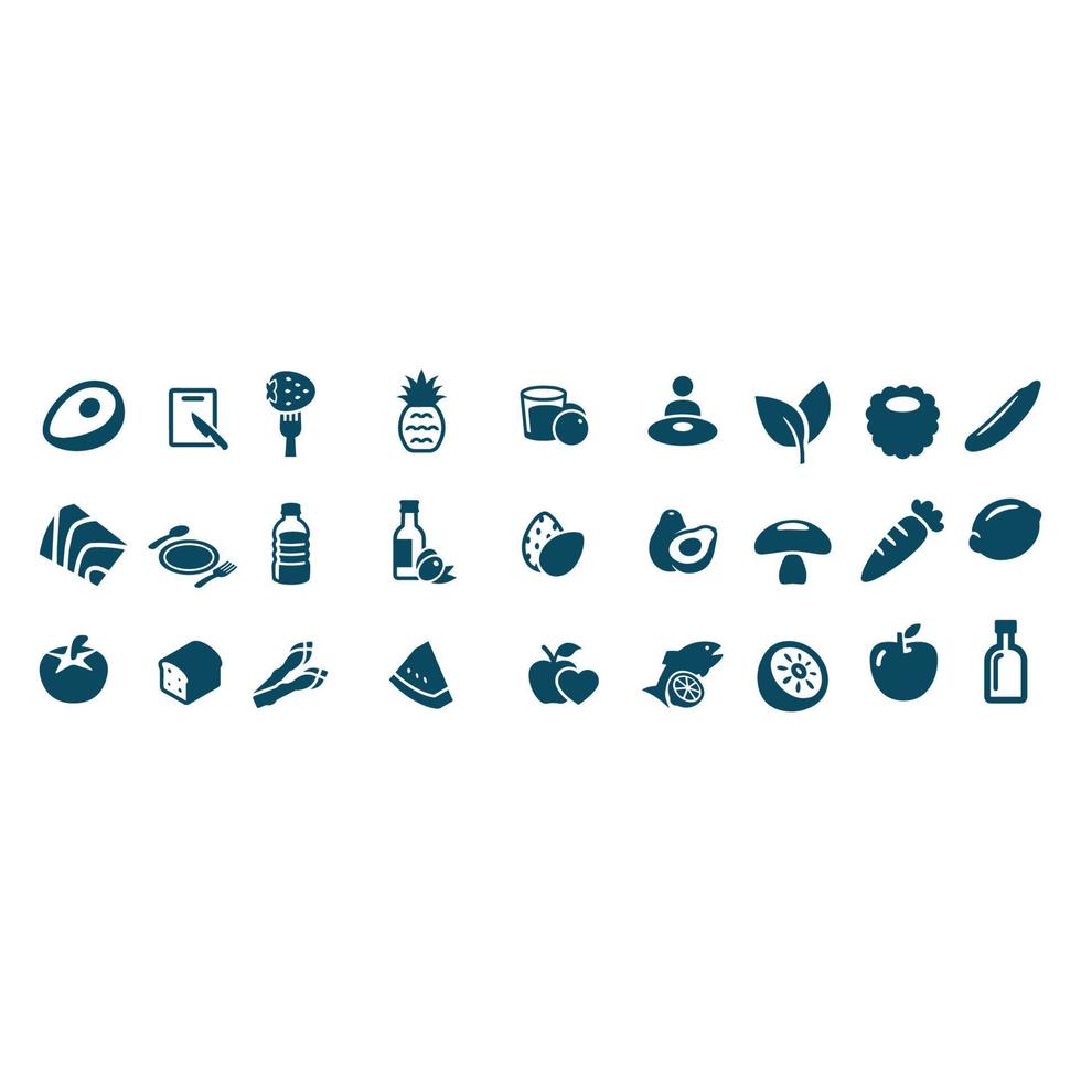 Healthy Food Icons vector design