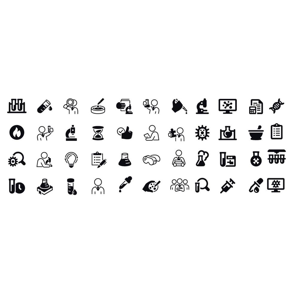 Laboratory Icons vector design