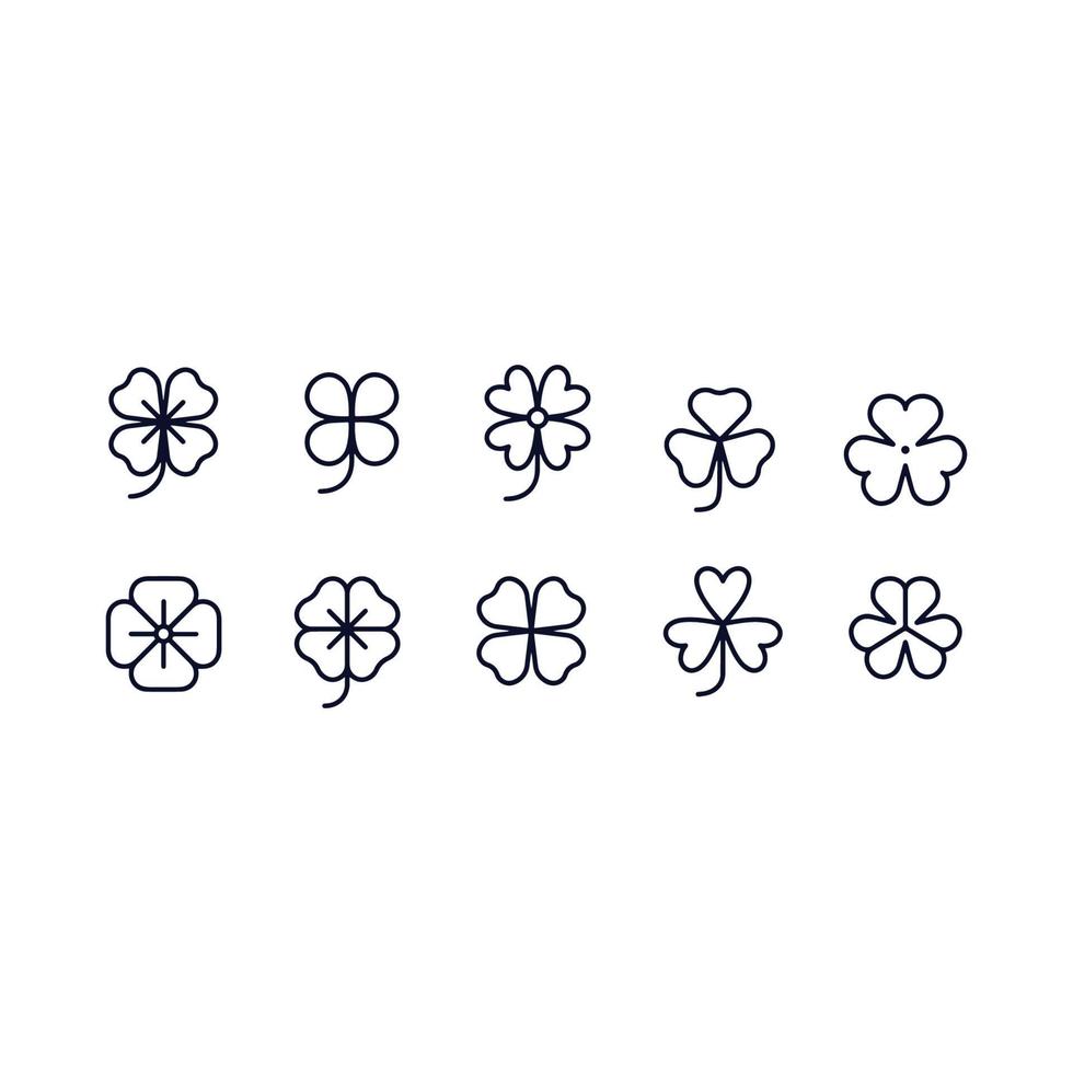 Clover Icons vector design