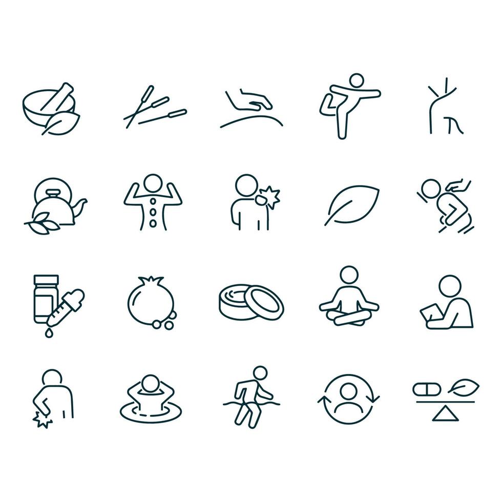 Alternative Medicine icons vector design