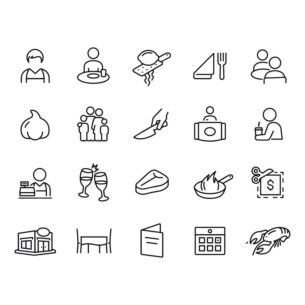 Dining icons vector design