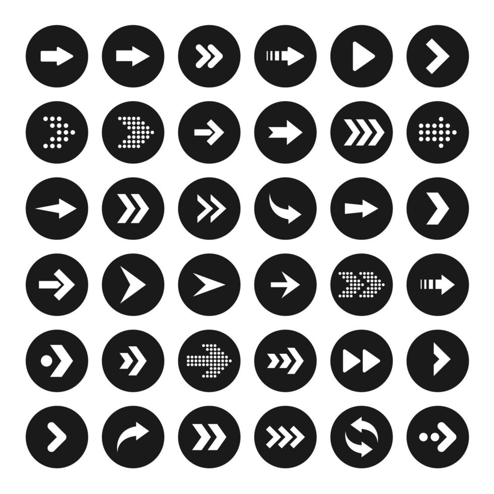 simple arrow icon on white background vector