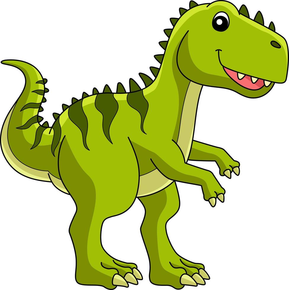 giganotosaurio dinosaurio dibujos animados clipart coloreado 7066635 Vector  en Vecteezy