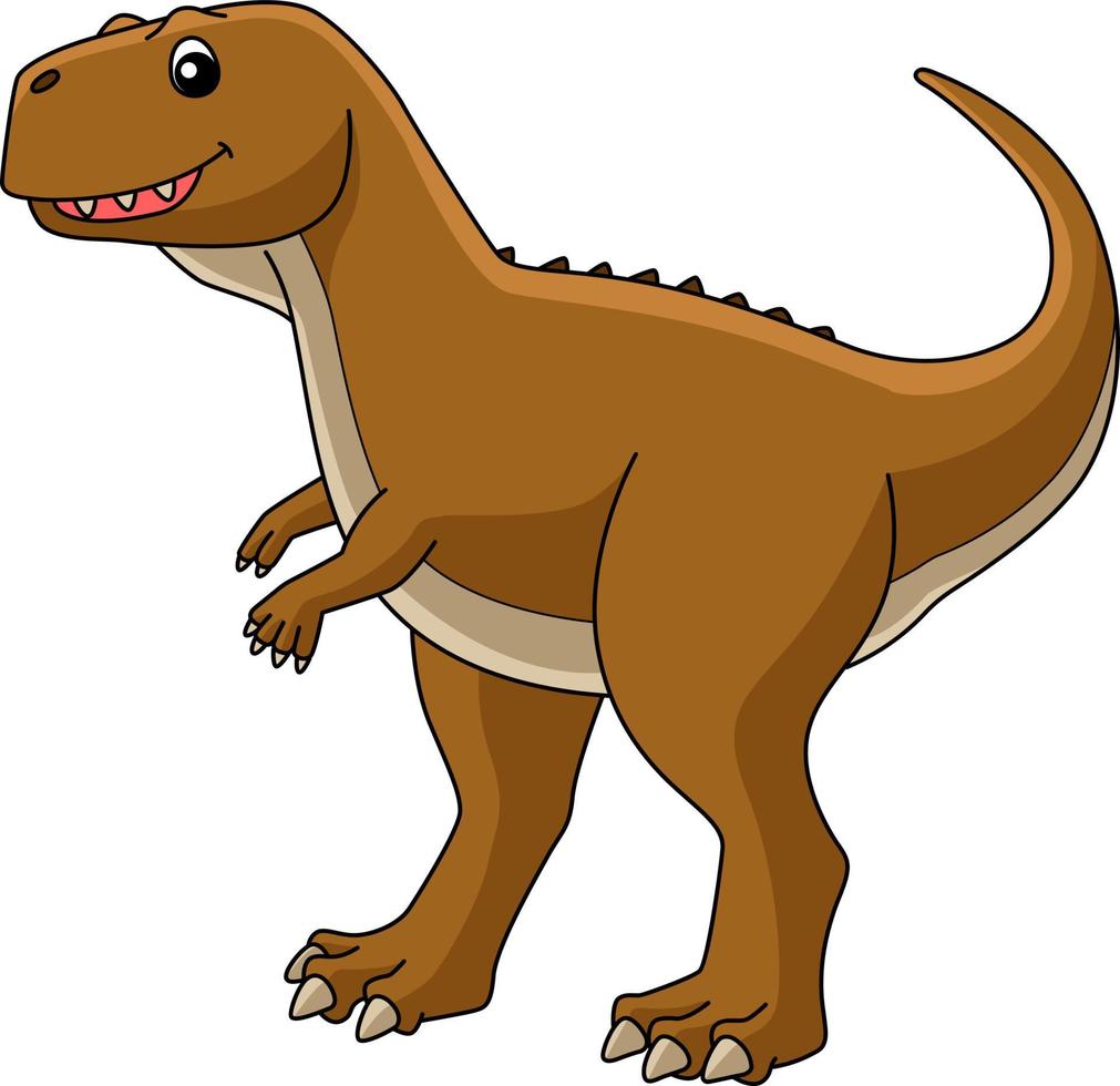 ekrixinatosaurio dinosaurio dibujos animados clipart coloreado vector