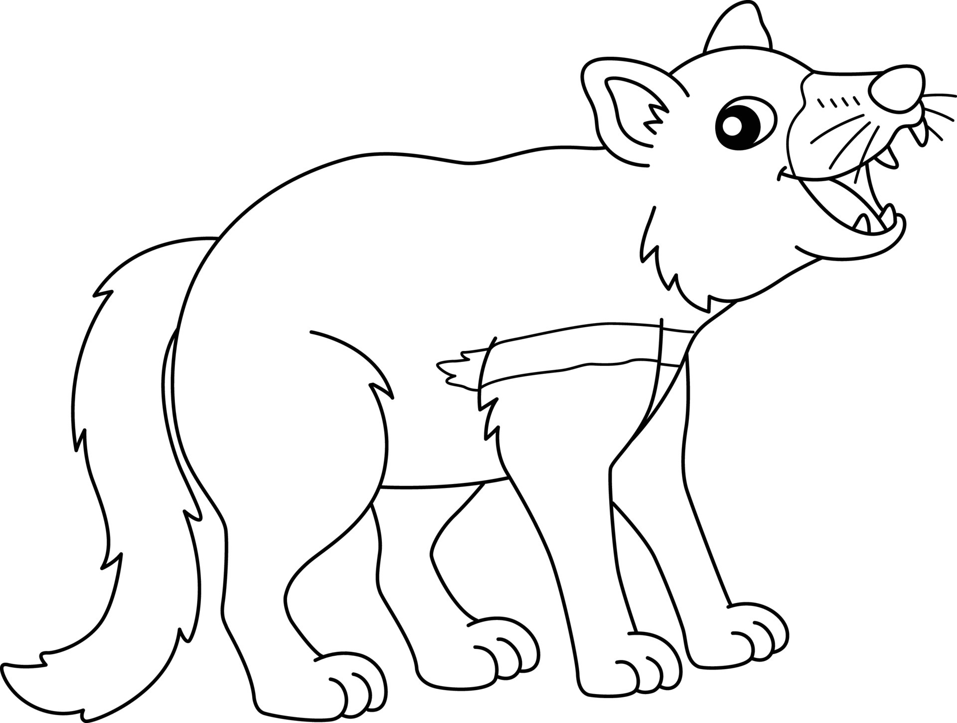 Tazmanian Devil Coloring Page Isolated for Kids 7066821 Vector Art at