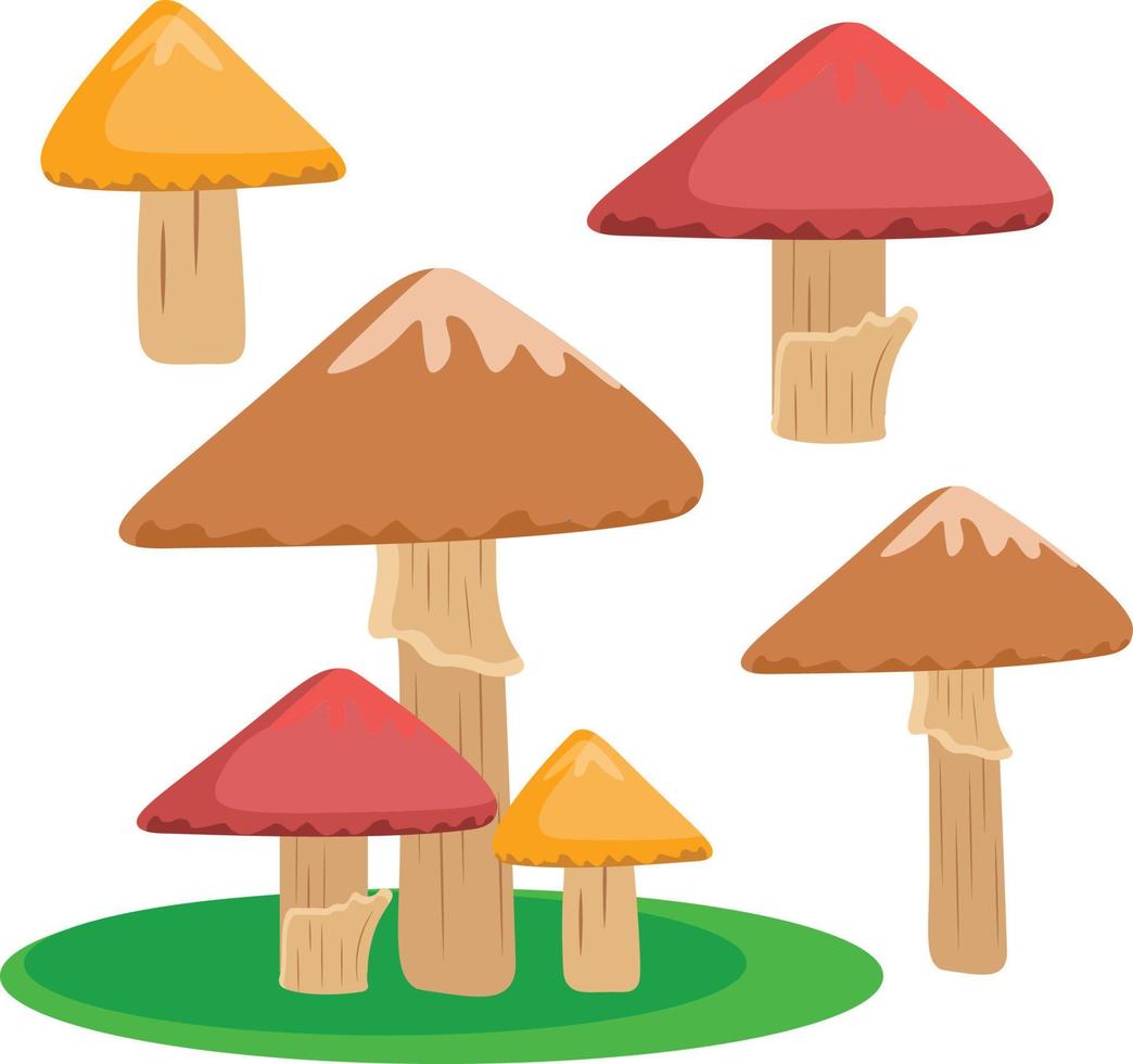 Mushroom Vector for Decoration