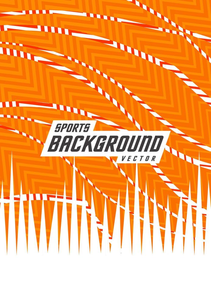 Background pattern for sports jerseys, racing jerseys, orange zigzag stripes. vector