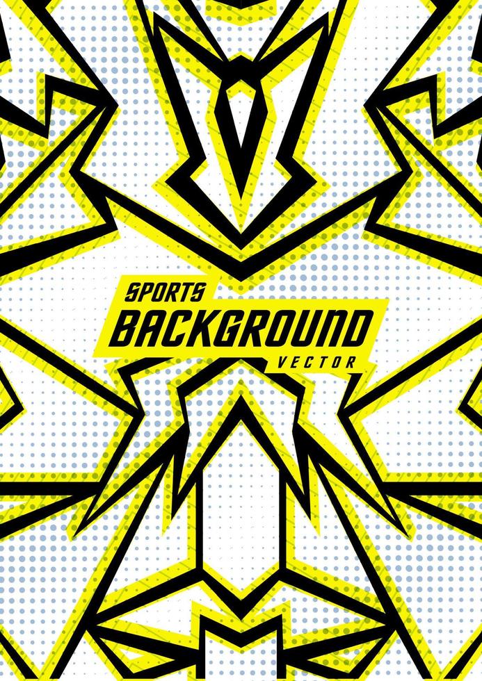 Background pattern for sports jersey, yellow lines. vector