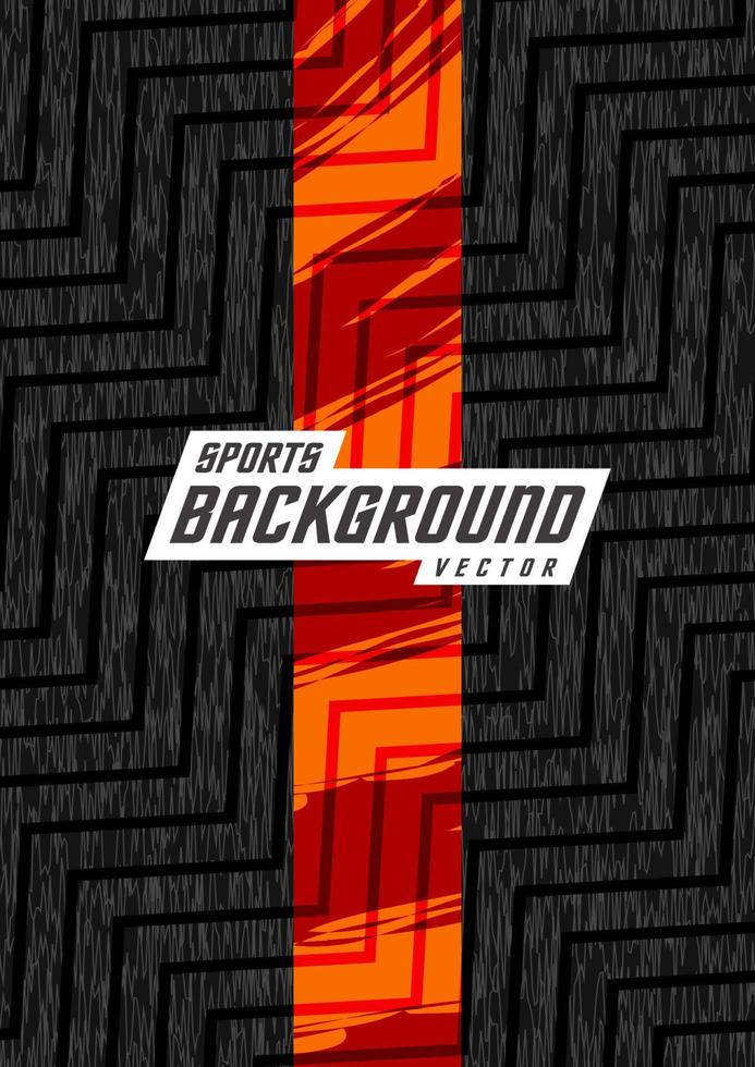 black background with orange stripes vector