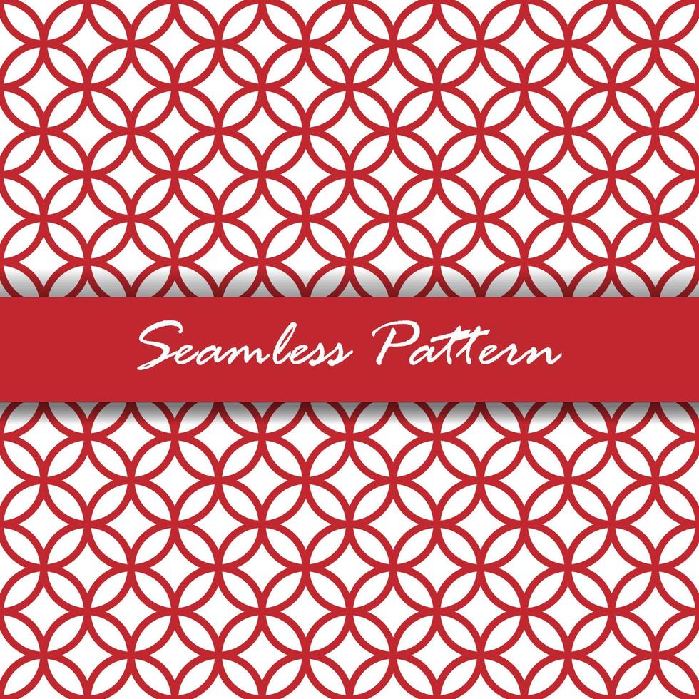Seamless red pattern on white background, Chinese stripes style for festive holiday. vector