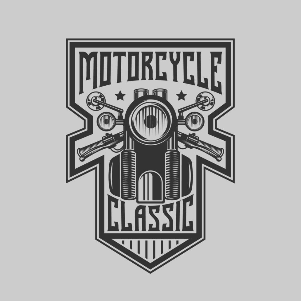 insignia vintage de motocicleta personalizada vintage vector