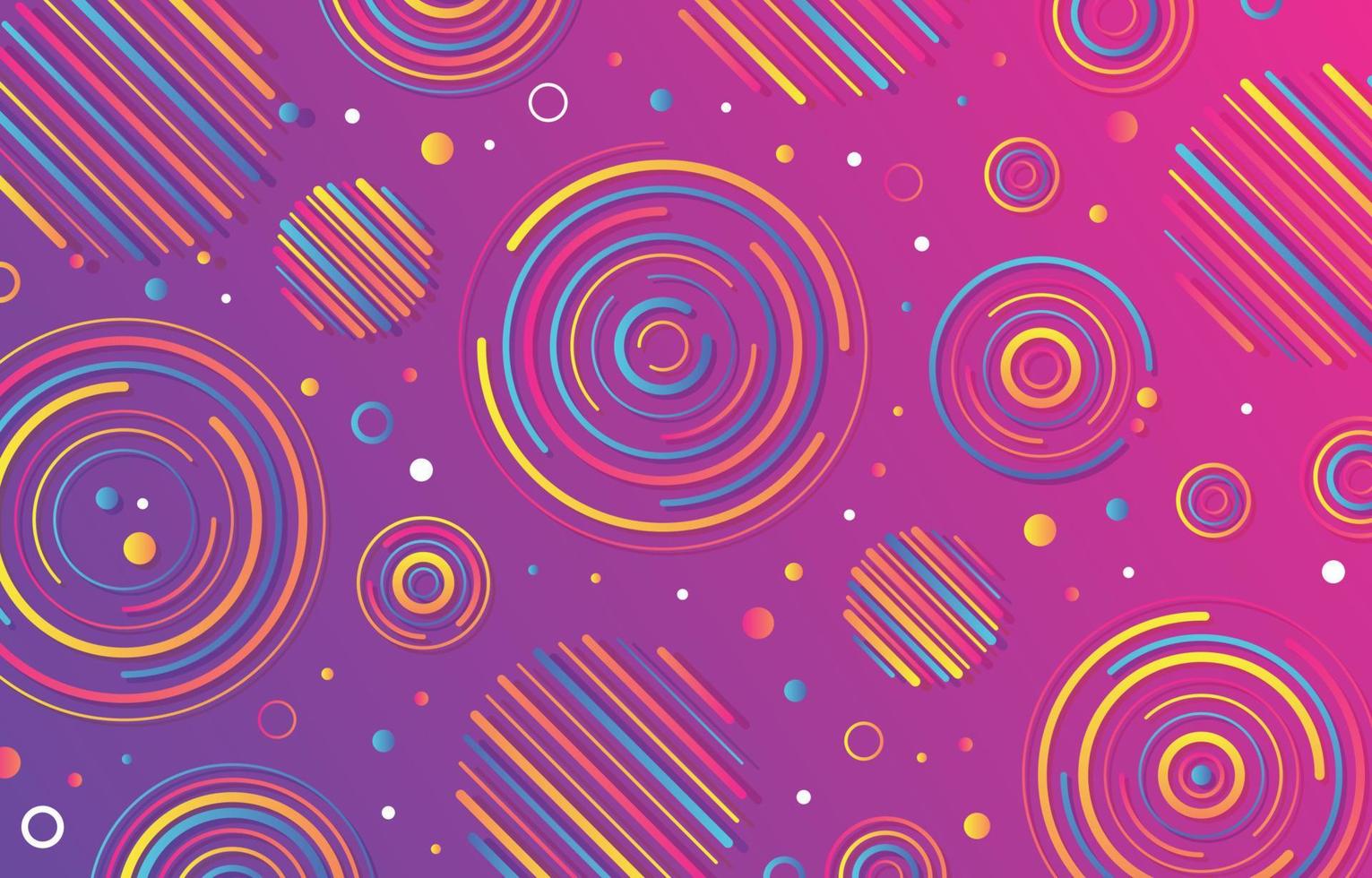 Abstract Colorful Circle Shape Background vector