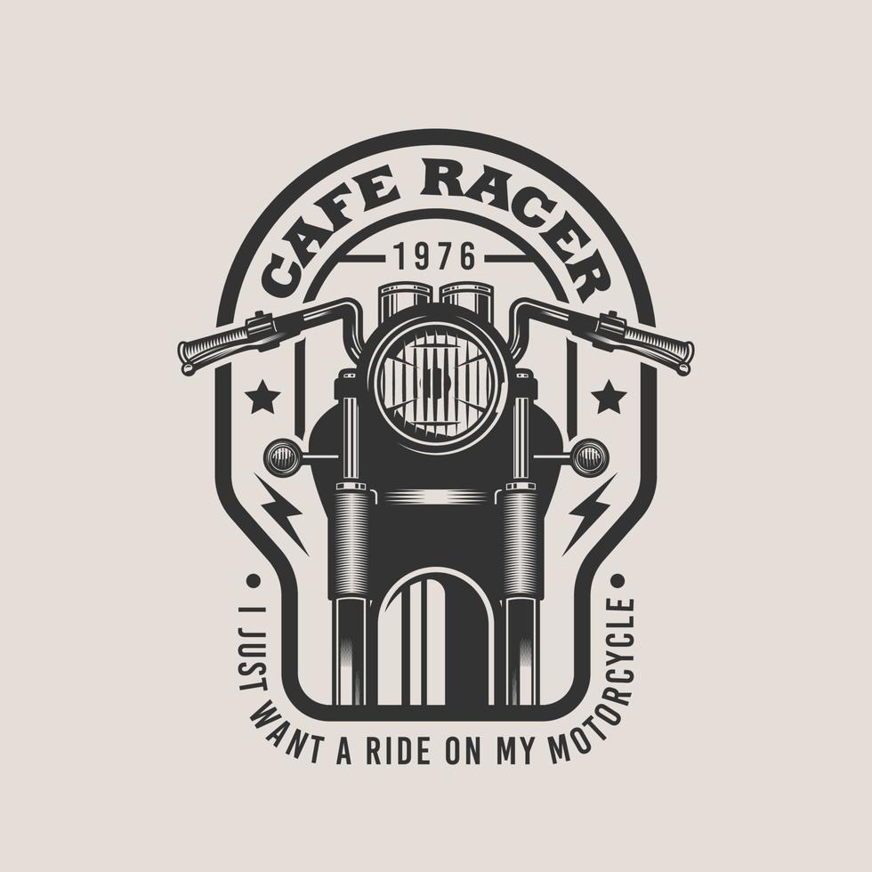 Vintage Custom Motorcycle Vintage Badge vector